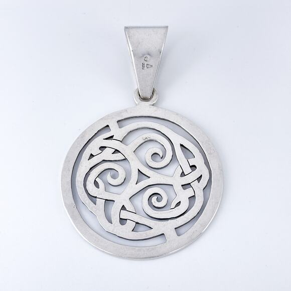 Sterling Silver Silpada Celtic Knot Pendant | Large Round Celtic Knot | Vintage - Picture 4 of 7